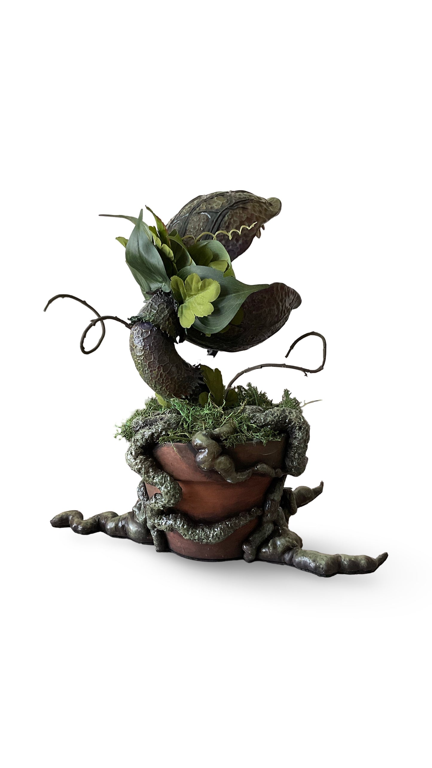 14” Hand-Painted Man Eating Plant