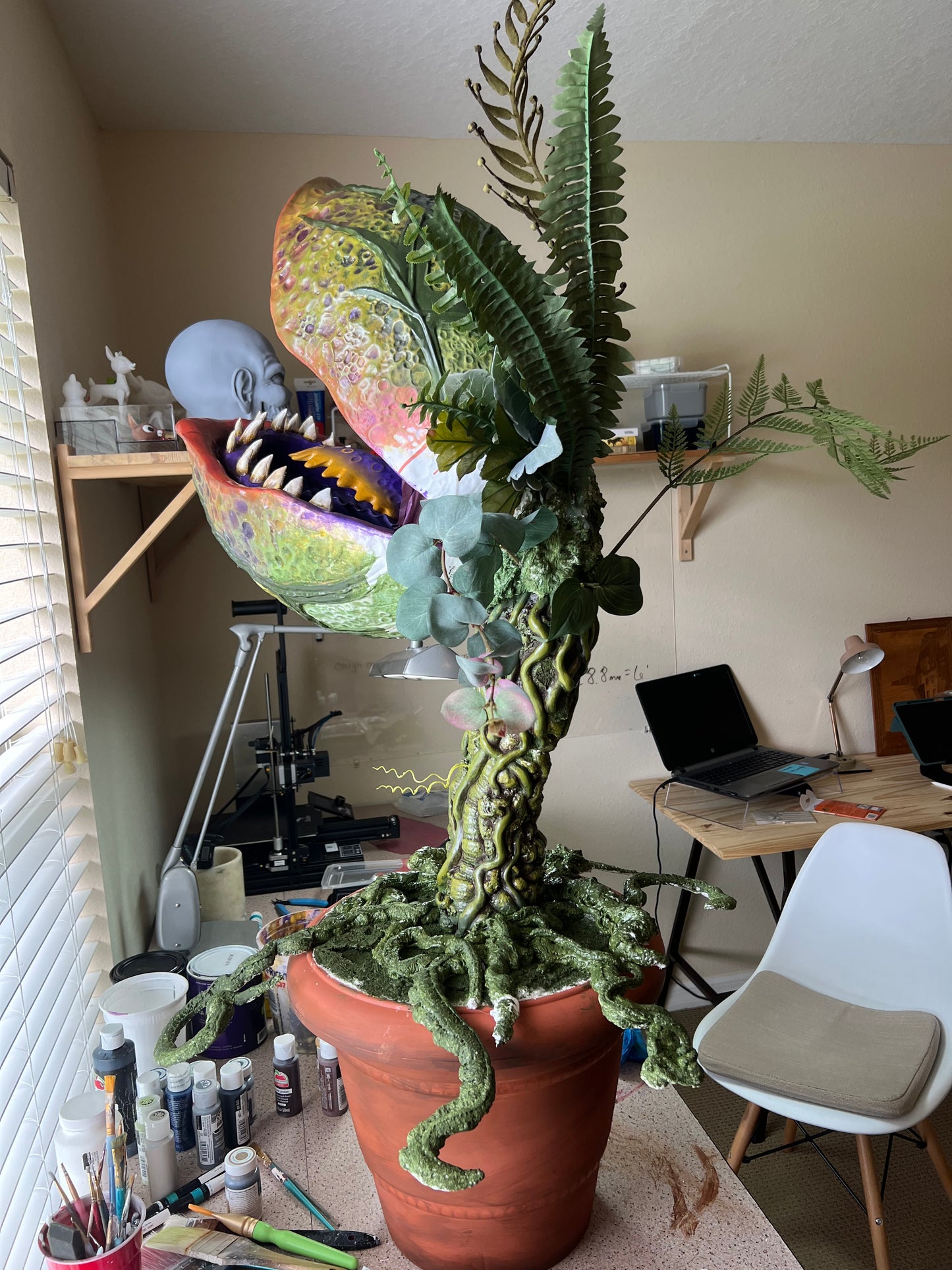 3’9” Man Eating Plant prop Audrey II inspired