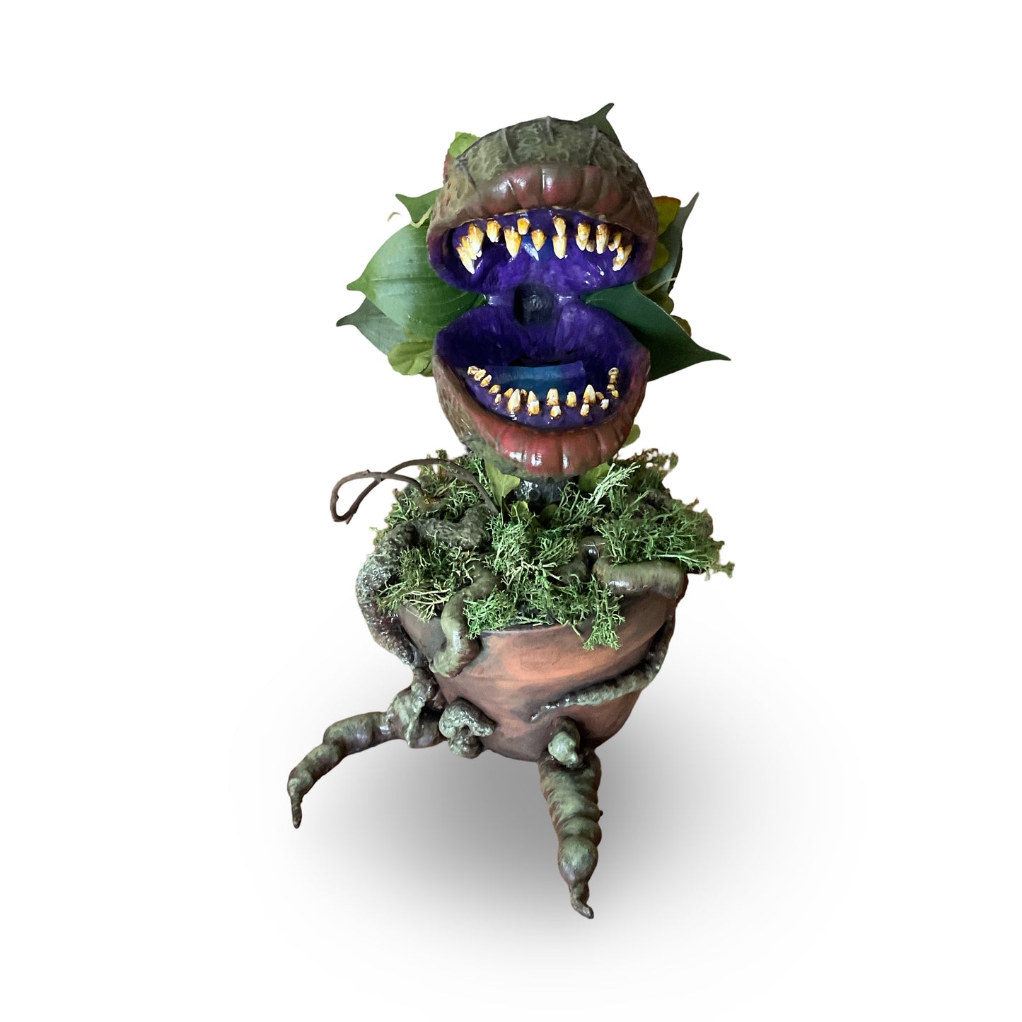 14” Hand-Painted Man Eating Plant