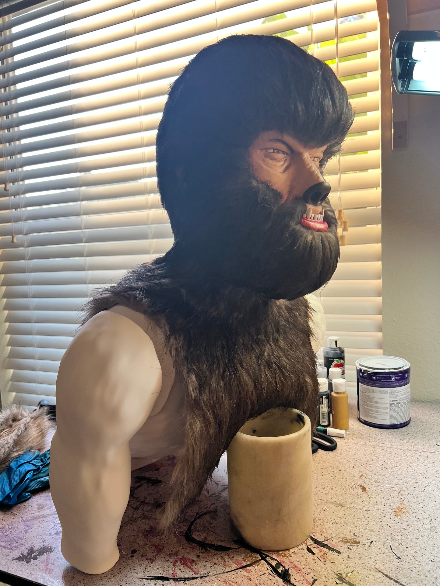 Life Size Classic Wolfman Prop