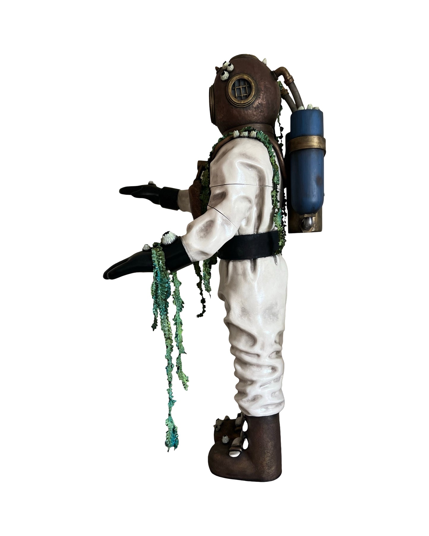 Life-Size Deep Sea Ghost Diver Halloween Prop - 3D Printed Nautical Sculpture