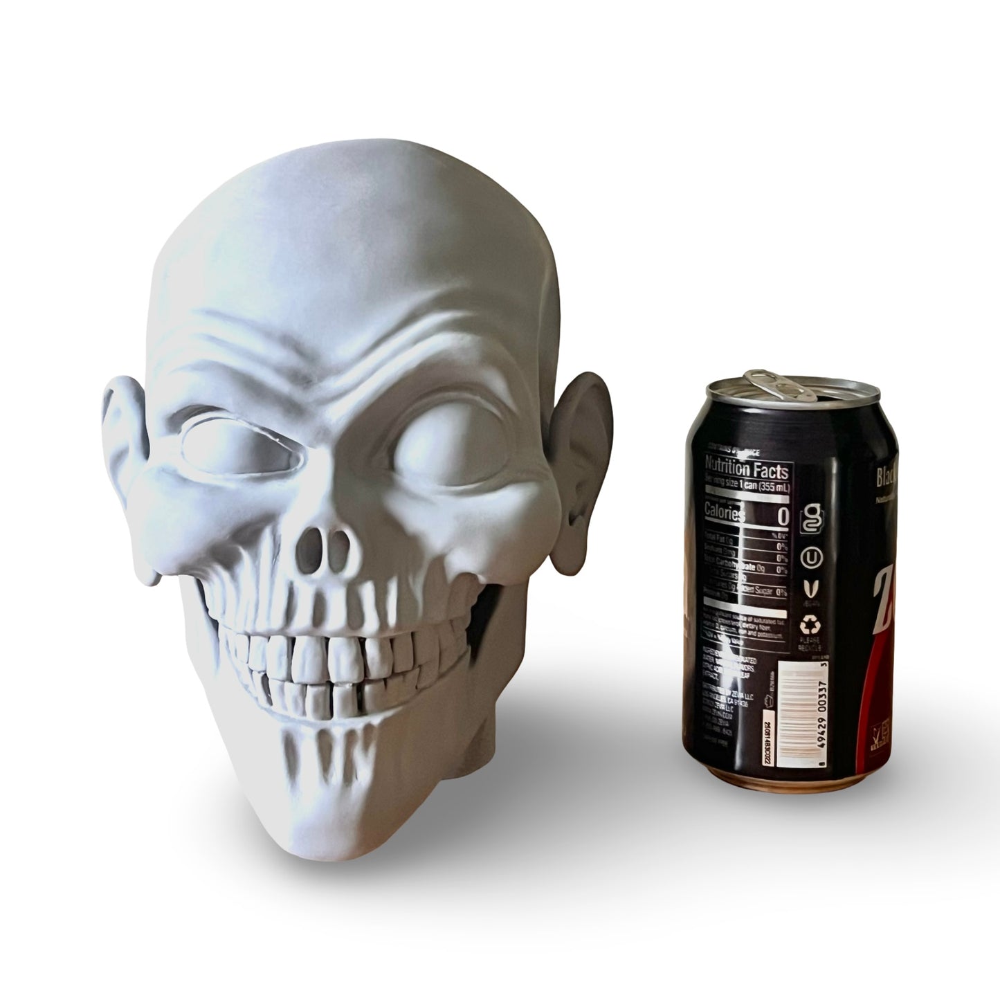 8” Diy Paintable Prop Skull Head