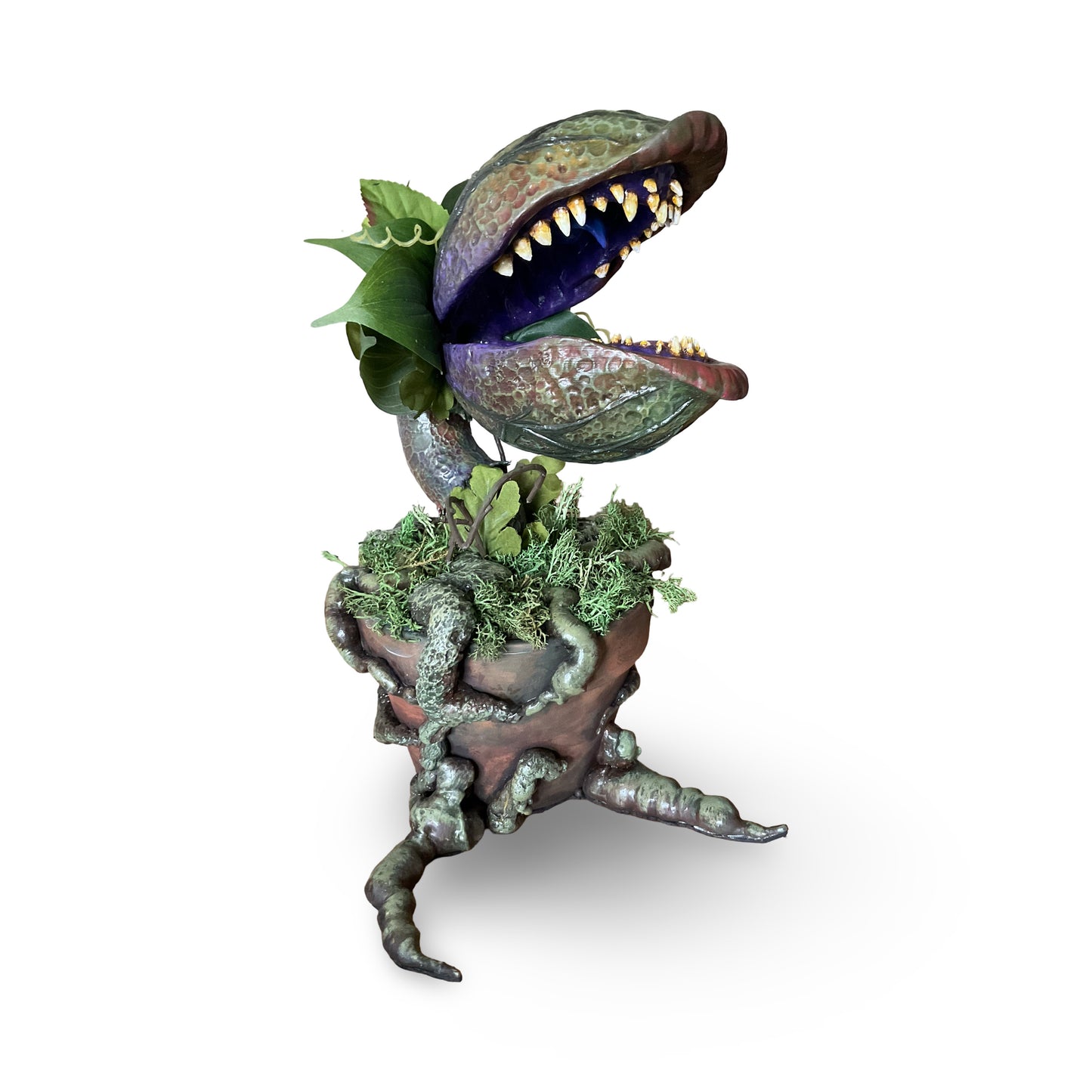 14” Hand-Painted Man Eating Plant