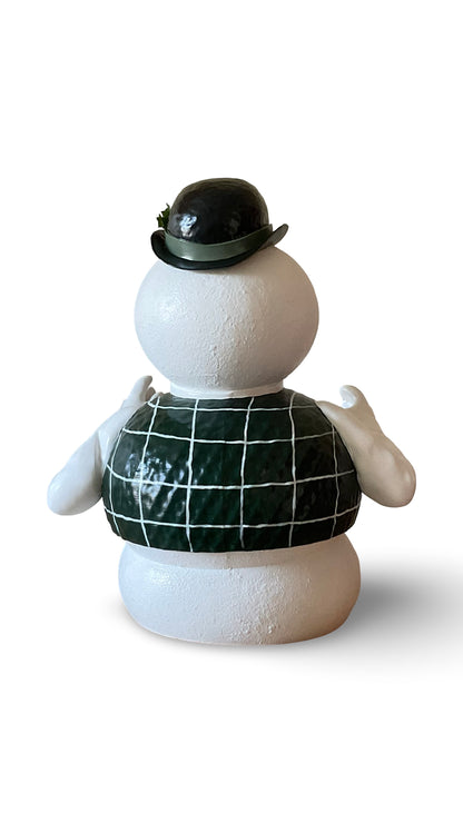 20” Hand painted snowman prop Christmas decor