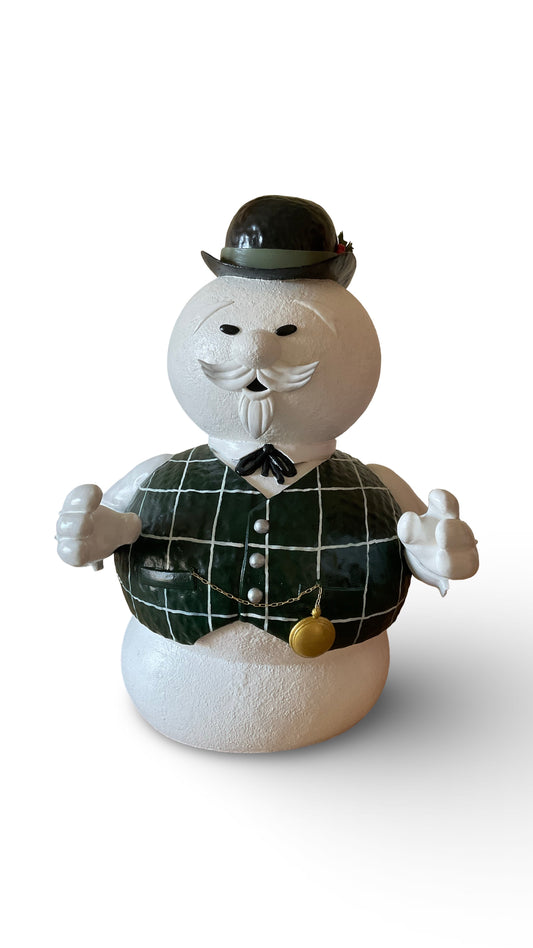 20” Hand painted snowman prop Christmas decor