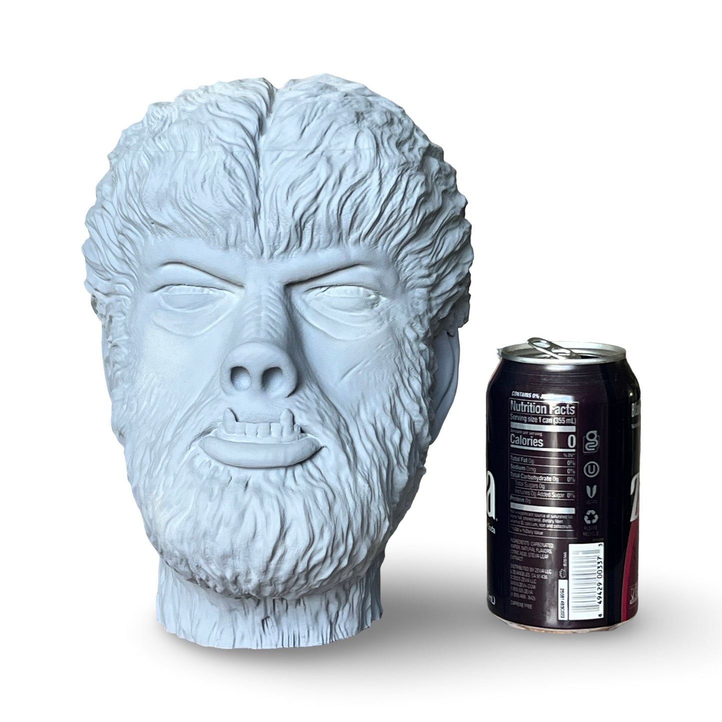 9.5" DIY Paintable Wolfman Prop Head