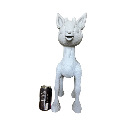 20¾″ Diy Paintable Red-Nosed Reindeer Prop