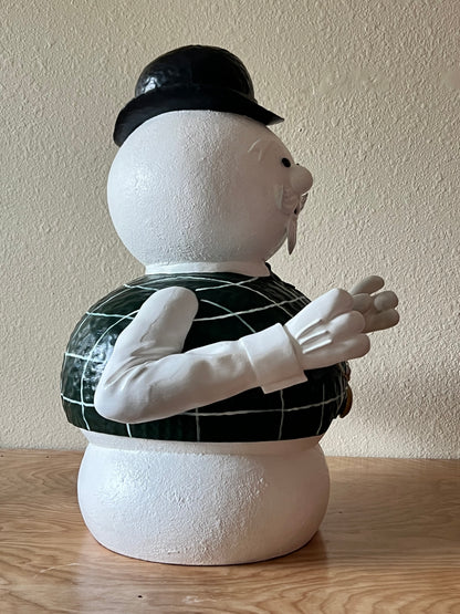 20” Hand painted snowman prop Christmas decor